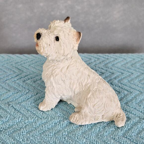 Vintage 1988 Castagna Sitting West Highland White Terrier Figure Made in Italy - Picture 3 of 9